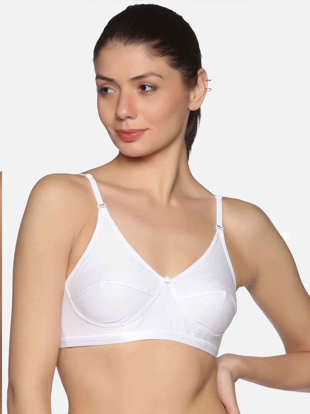 

NOT YET by us Women White All Day Comfort Super Support Bra