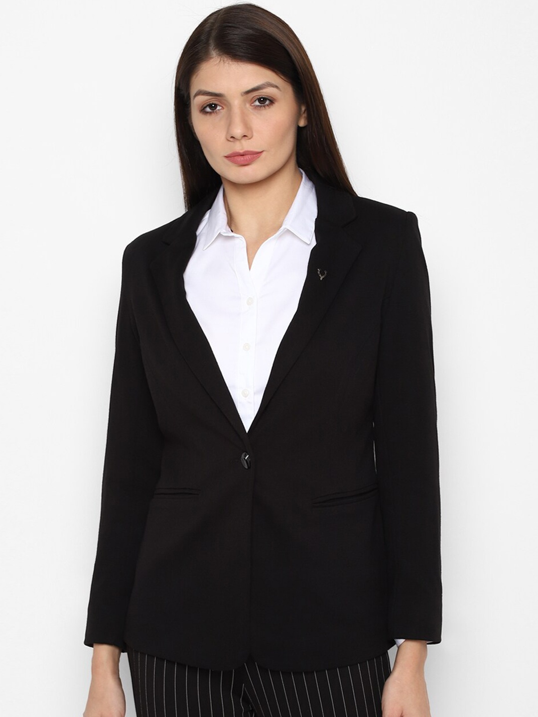 

Allen Solly Woman Women Black Single-Breasted Blazer