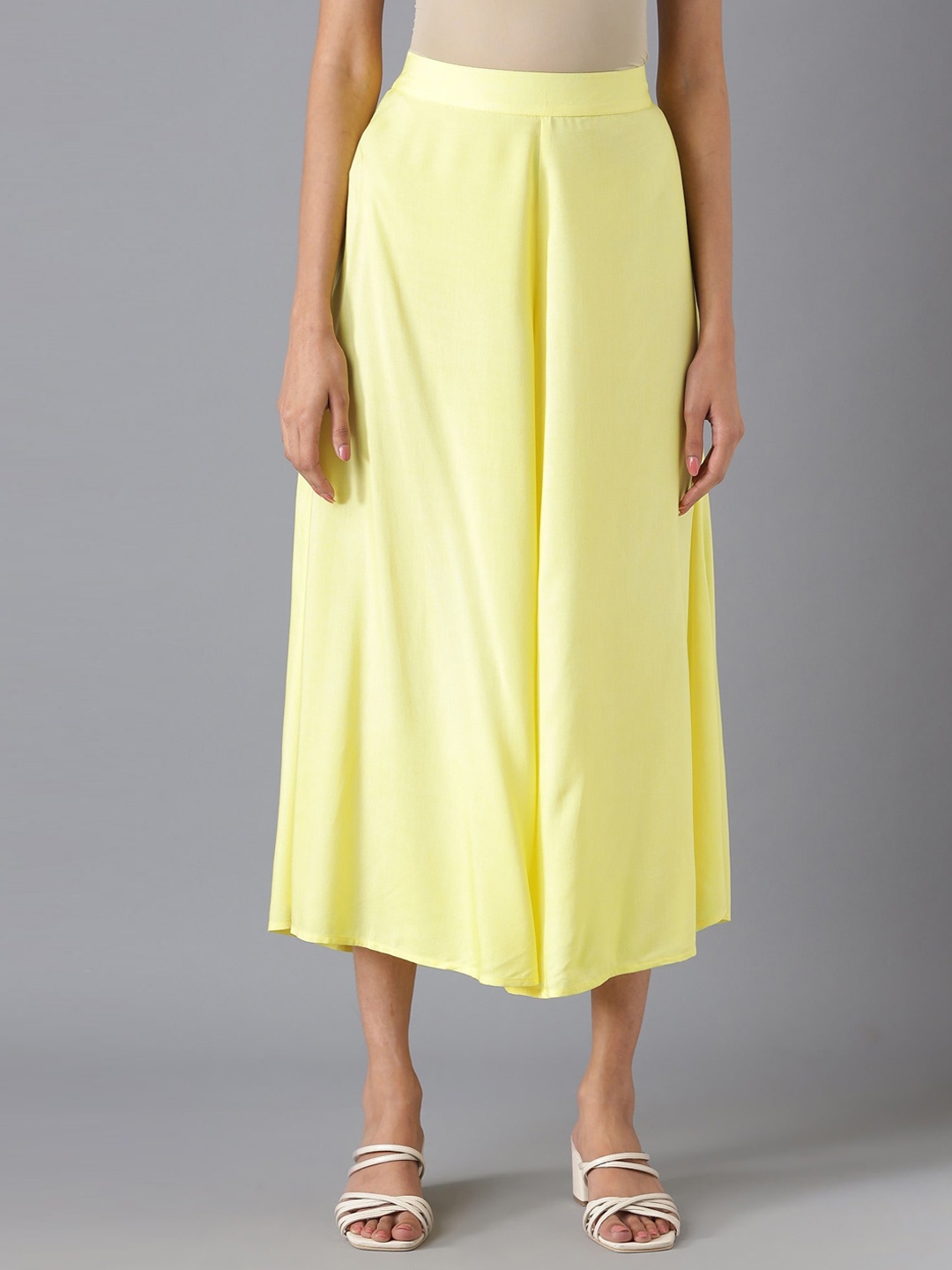 

AURELIA Women Yellow Loose Fit Culottes Trousers
