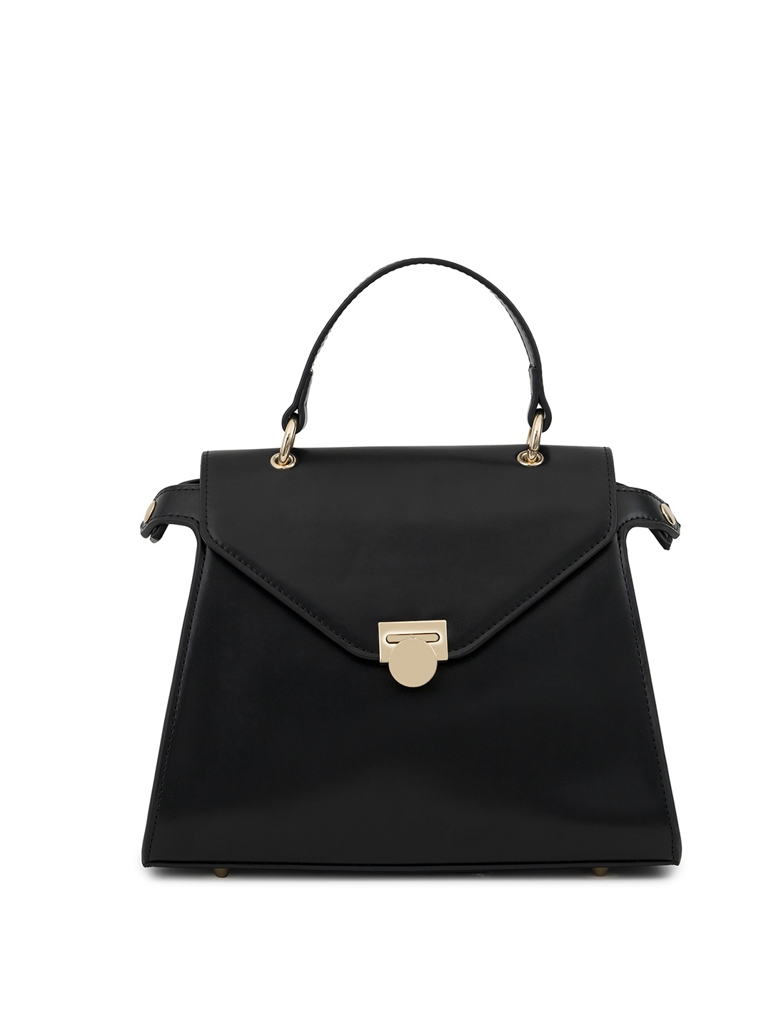 

MIRAGGIO Woman Black Solid Structured Satchel Sling Bag
