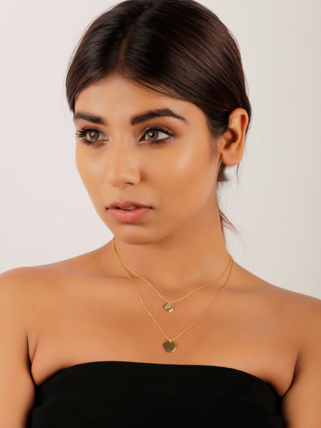 

STILSKII Unisex Gold Plated Brass Layered Necklace