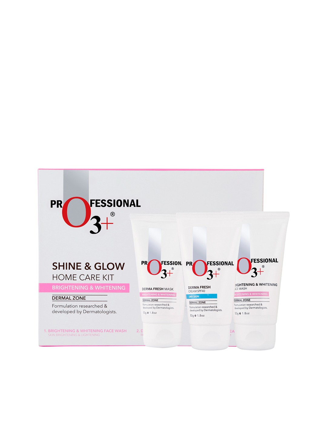 

O3+ Shine & Glow Home Care Kit - 50 g Each, White