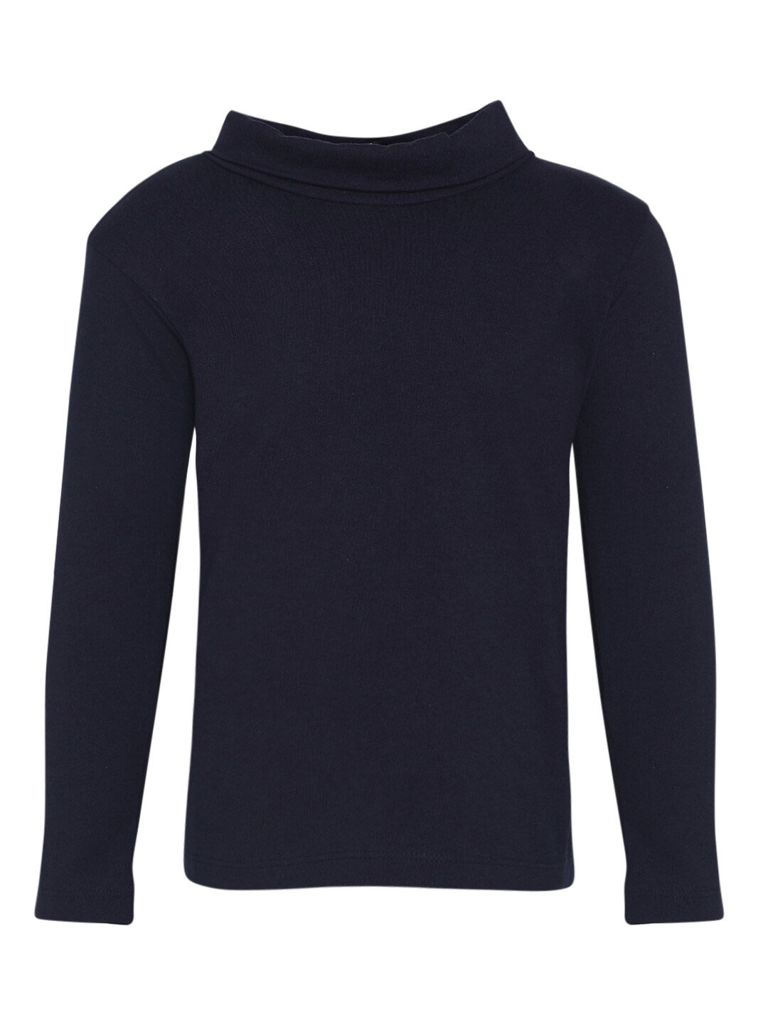 

A Little Fable Girls Navy Blue Turtle Neck T-shirt
