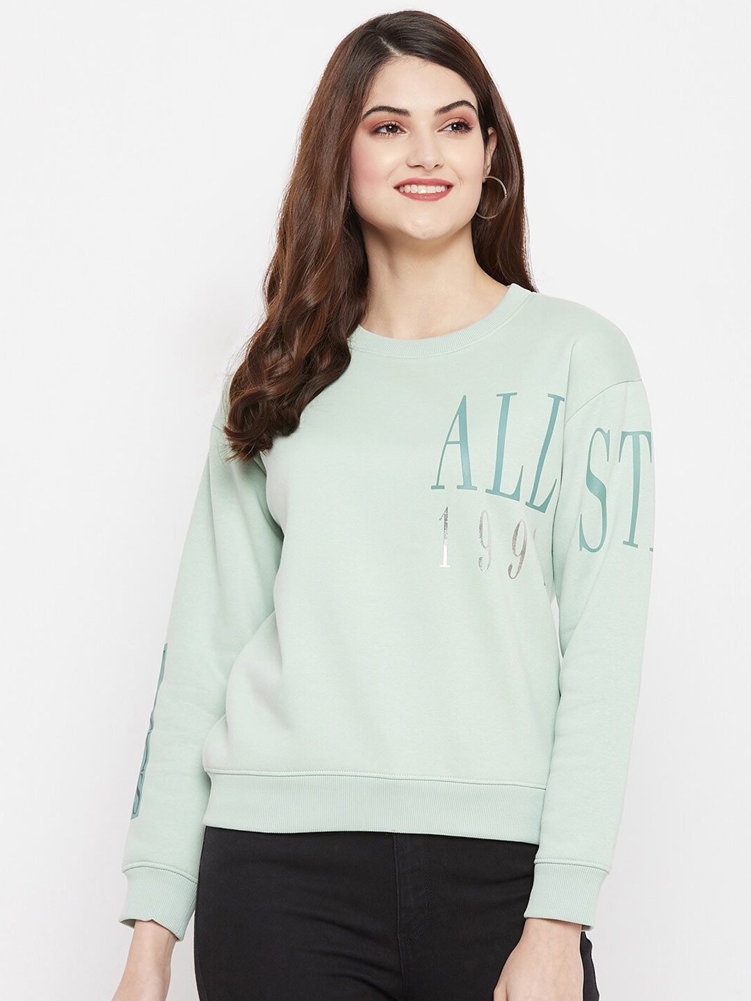 

Octave Women Green Sweatshirt