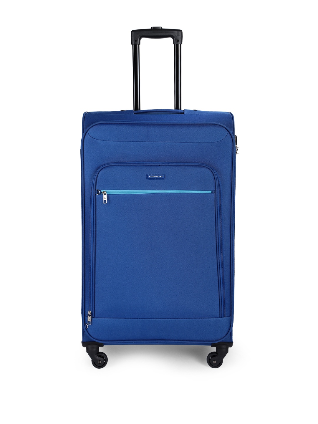 

Aristocrat Bright Solid Nile Exp Strolly Large Luggage Trolley Suitcase - 76 cm, Blue
