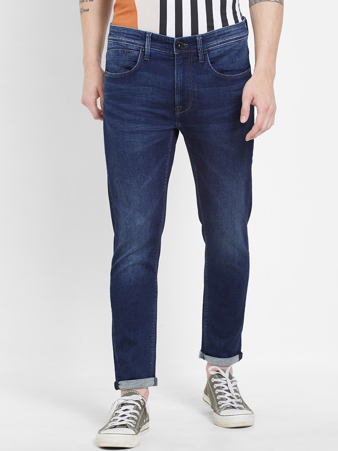 

Pepe Jeans Men Blue Super Skinny Fit Light Fade Stretchable Jeans