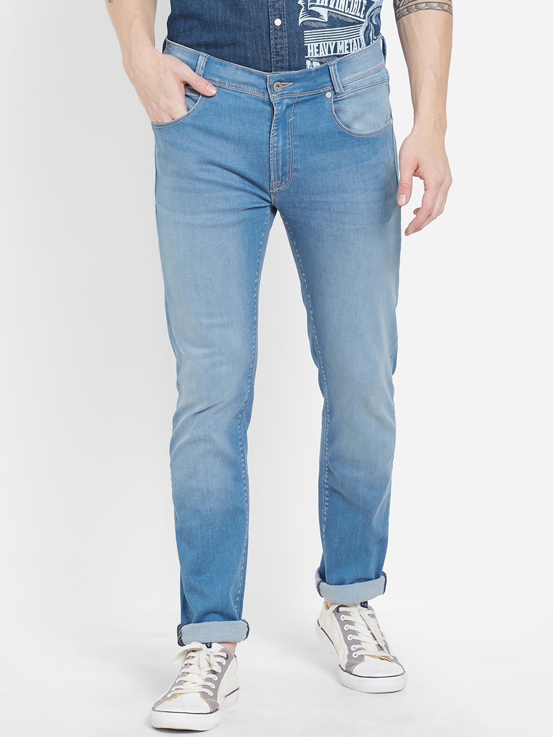 

Pepe Jeans Men Blue Slim Fit Light Fade Stretchable Jeans