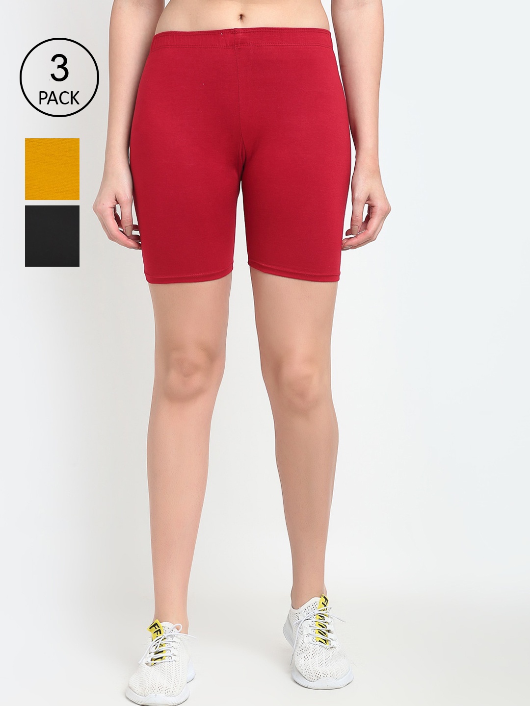 

GRACIT Women Black Cycling Biker Shorts