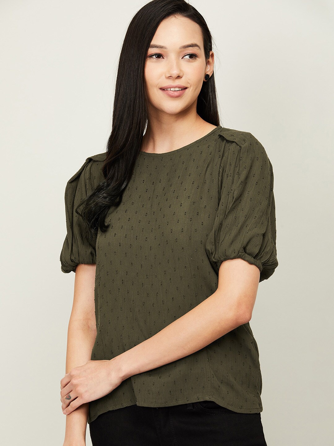 

Fame Forever by Lifestyle Olive Green Top