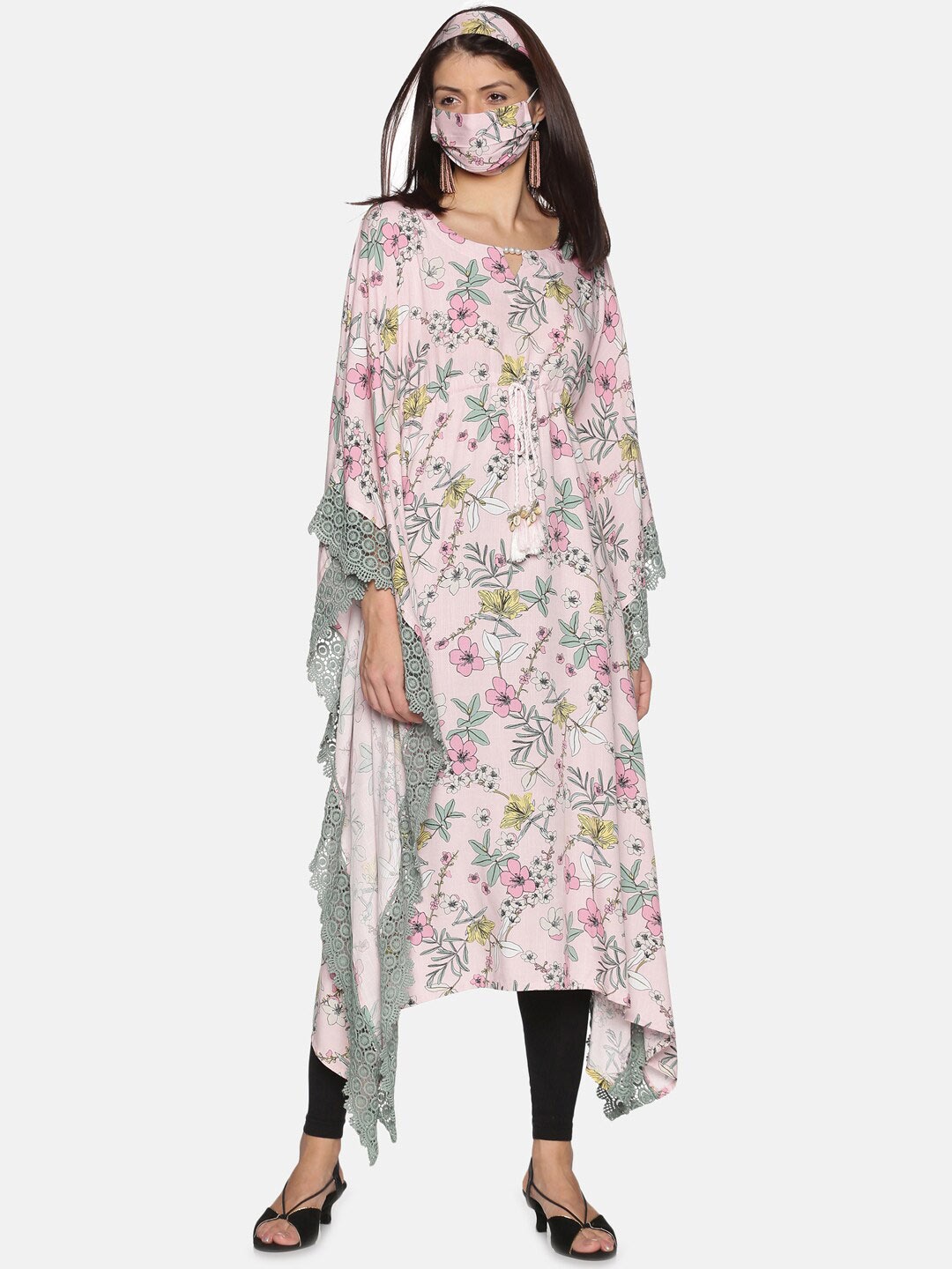 

Palakh Pink Printed Nightdress