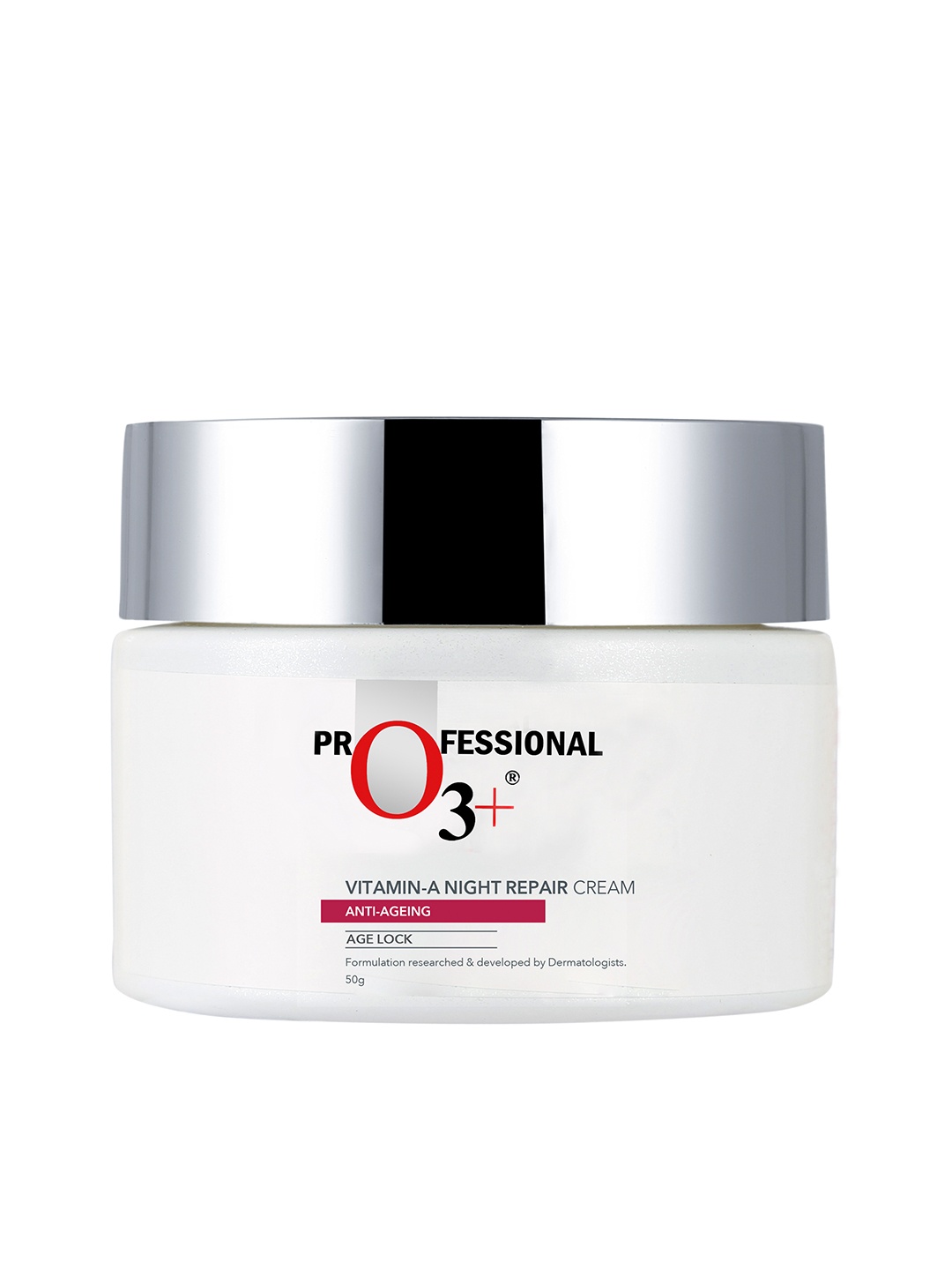 

O3 Age Lock Vitamin-A Night Repair Anti-Ageing Cream 50 g, White