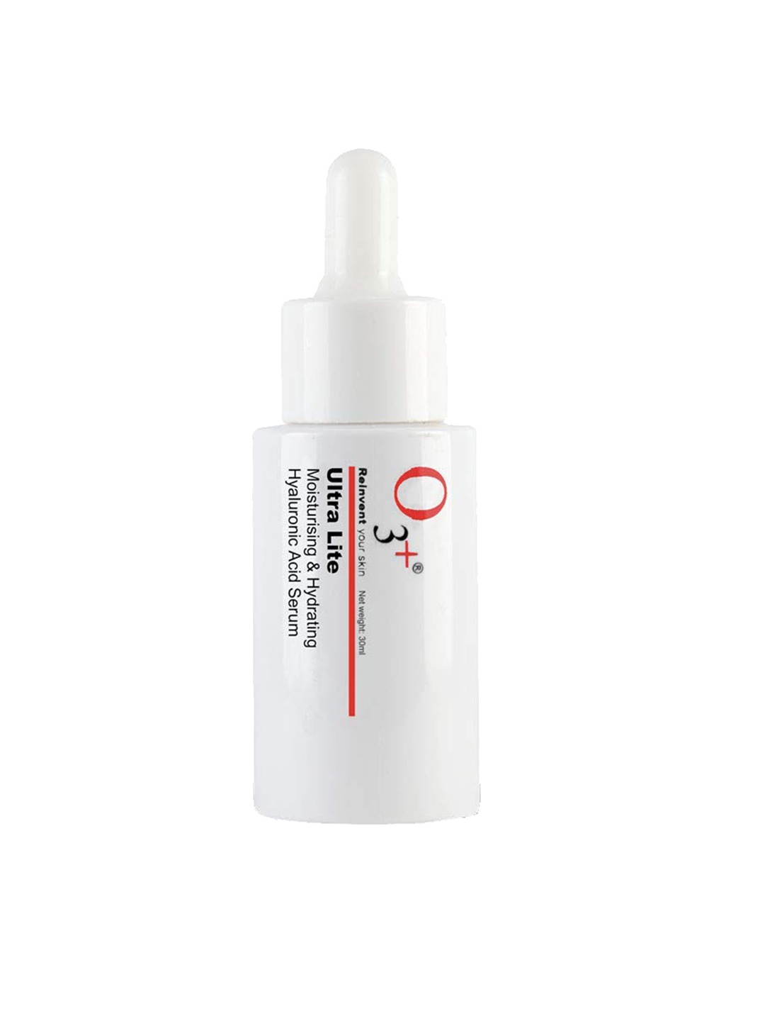 

O3 Ultra Lite Moisturising & Hydrating Hyaluronic Acid Serum - 30 ml, White