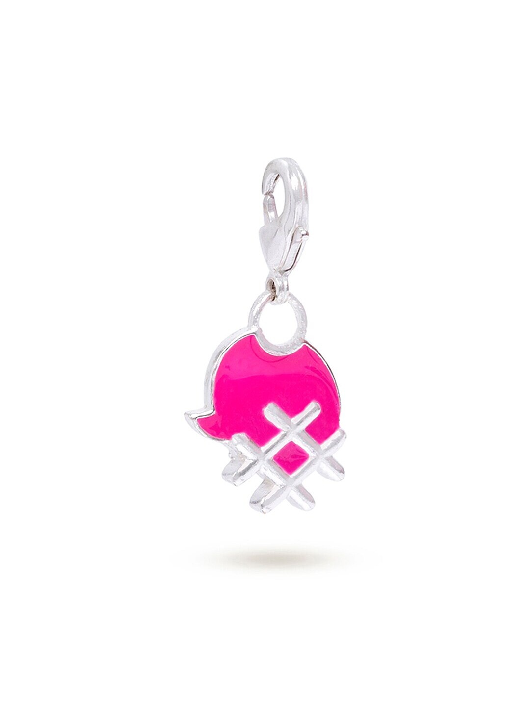 

March by FableStreet Pink & Silver-Toned Hashtag Charm
