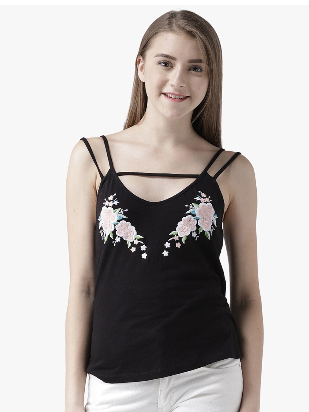 

DODO & MOA Black Styled Back Top
