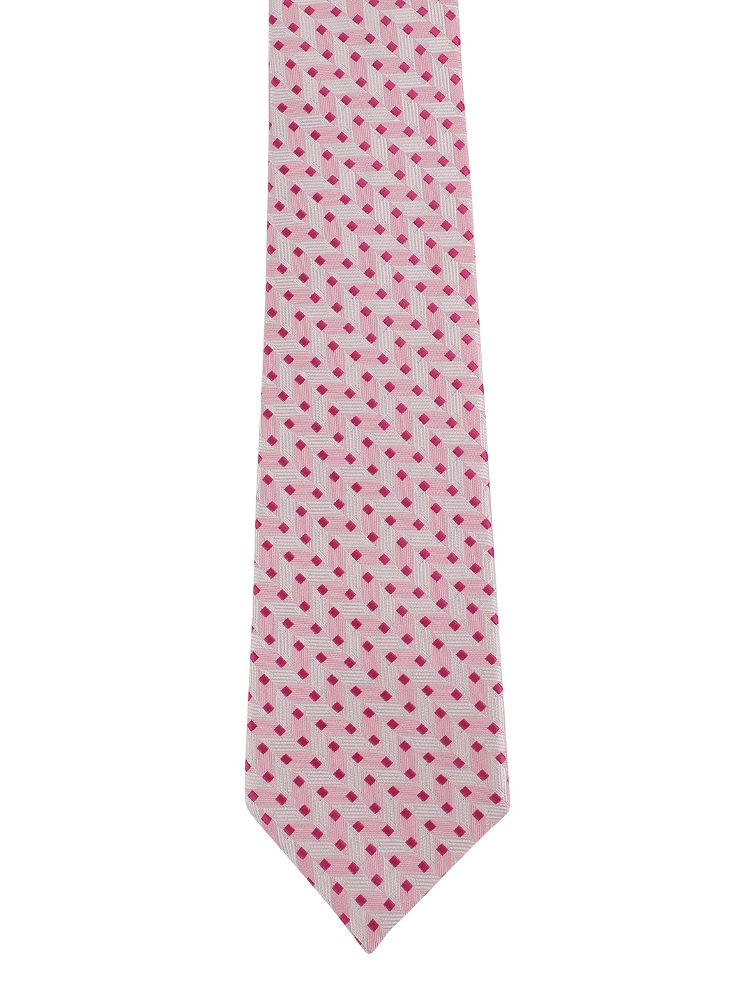 

Alvaro Castagnino Men Pink Printed Skinny Tie