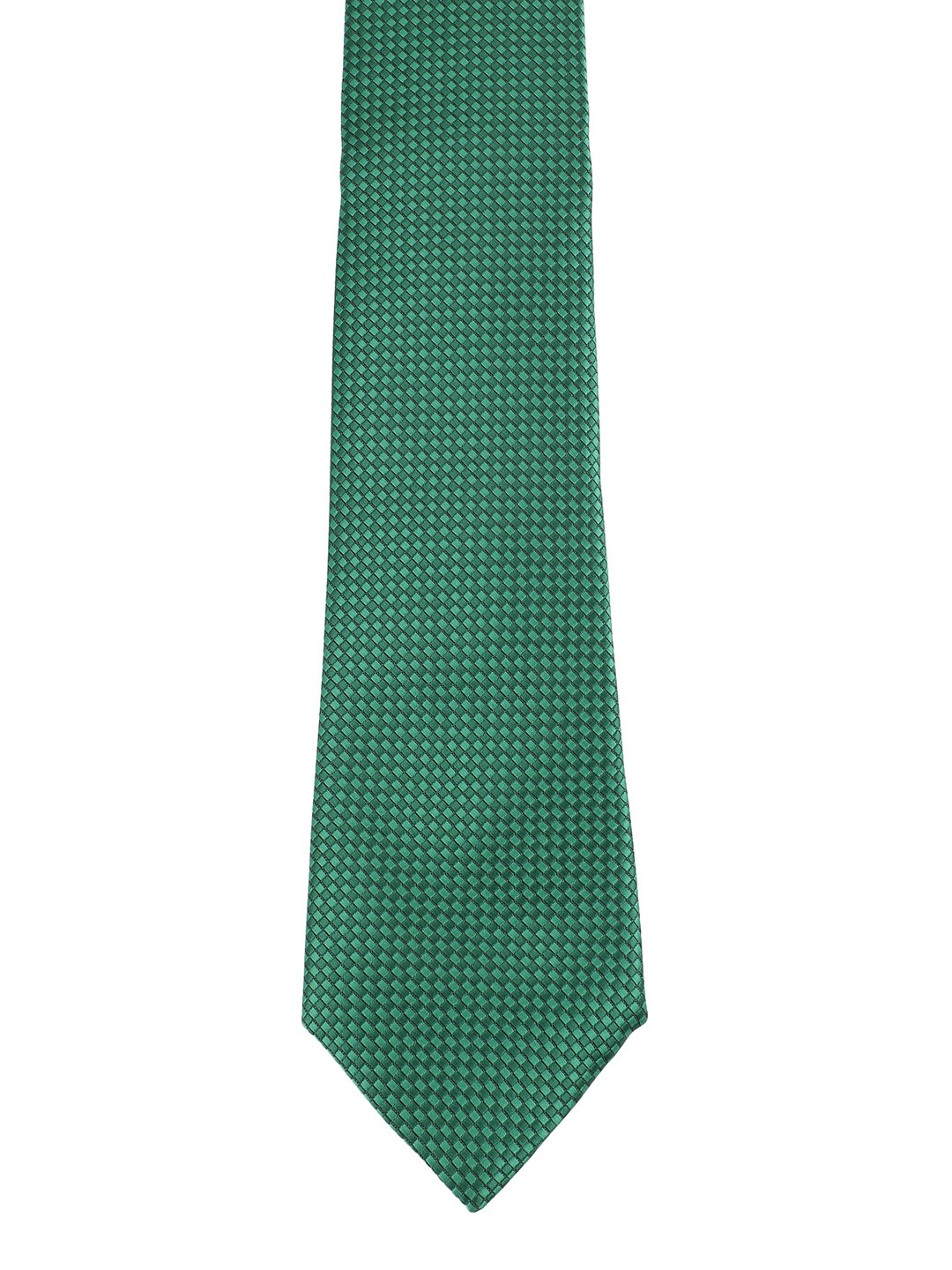 

Alvaro Castagnino Men Green Woven Design Skinny Tie
