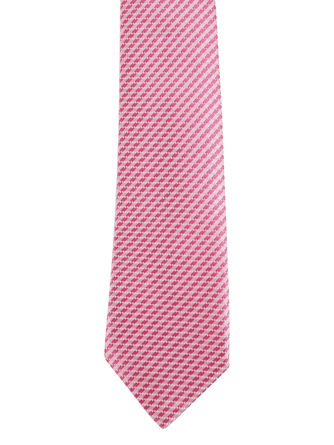 

Alvaro Castagnino Men Pink Striped Skinny Tie