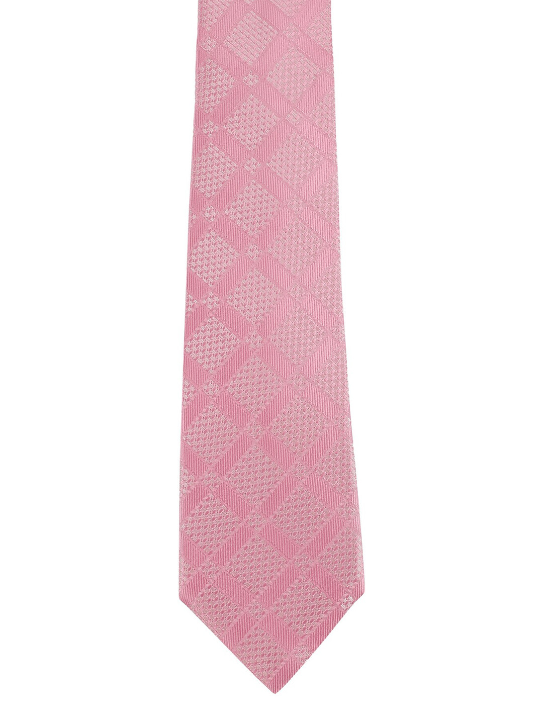 

Alvaro Castagnino Men Pink & White Skinny Tie