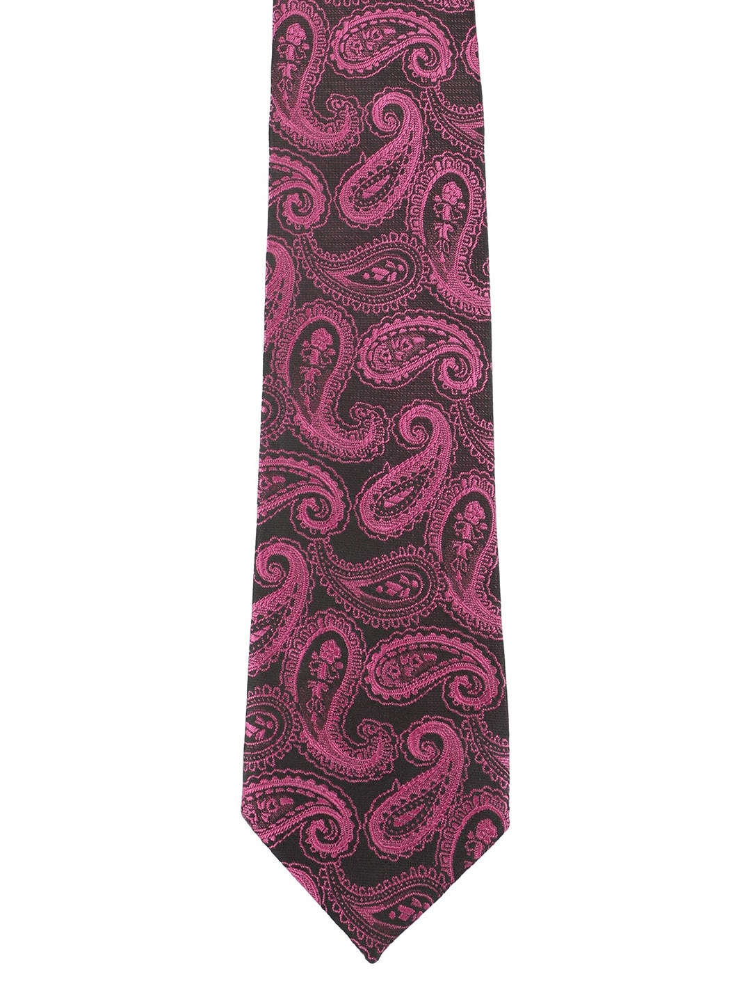 

Alvaro Castagnino Men Purple & Black Printed Broad Tie