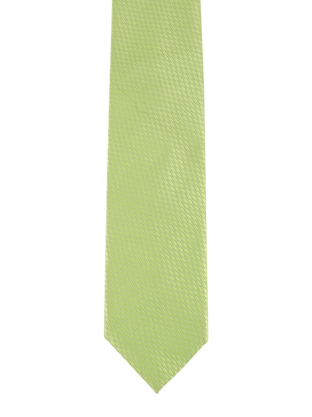 

Alvaro Castagnino Men Green Woven Design Skinny Tie