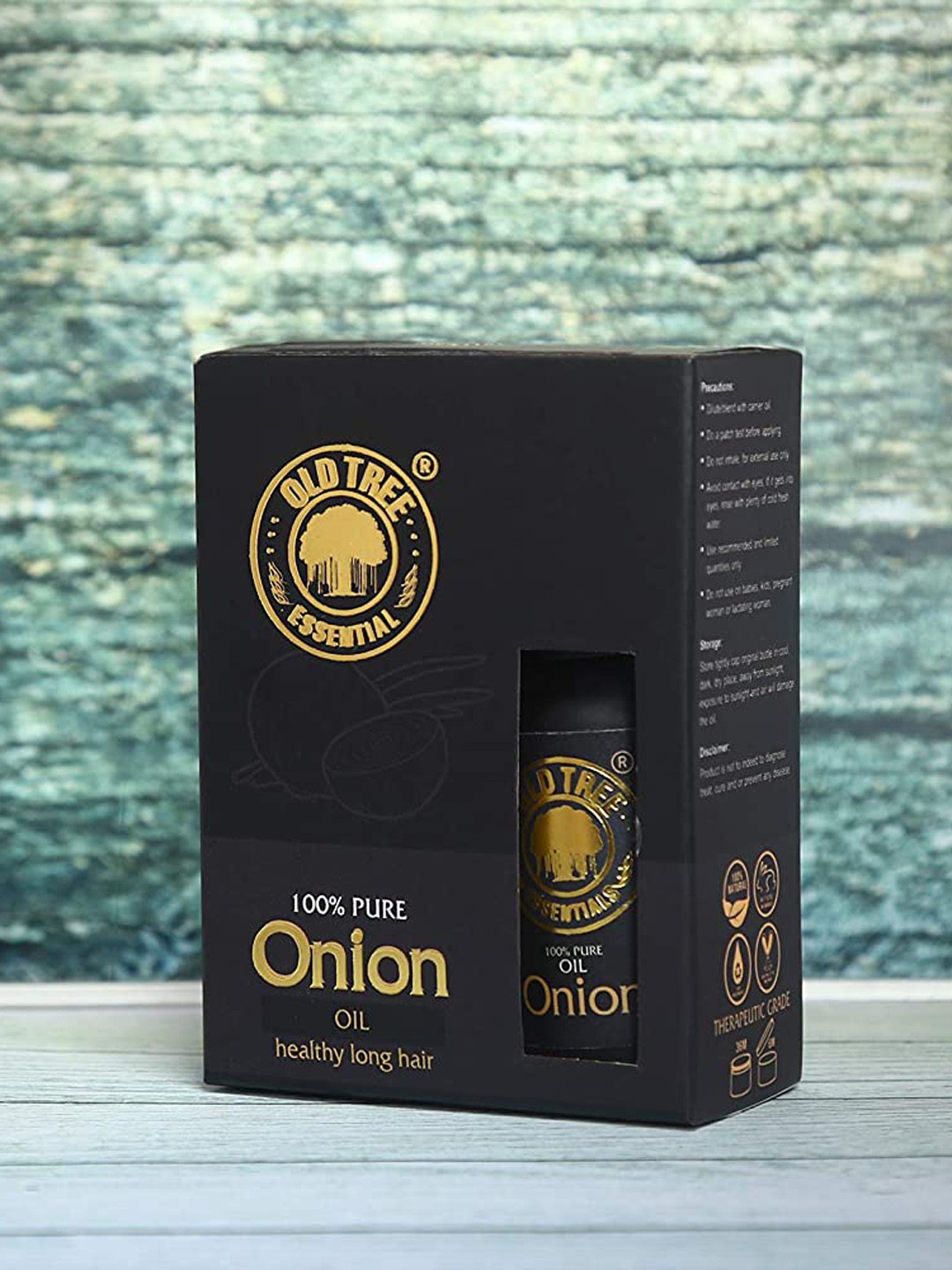 

OLD TREE Onion Oil for Hair Growth - 15 ml, Black