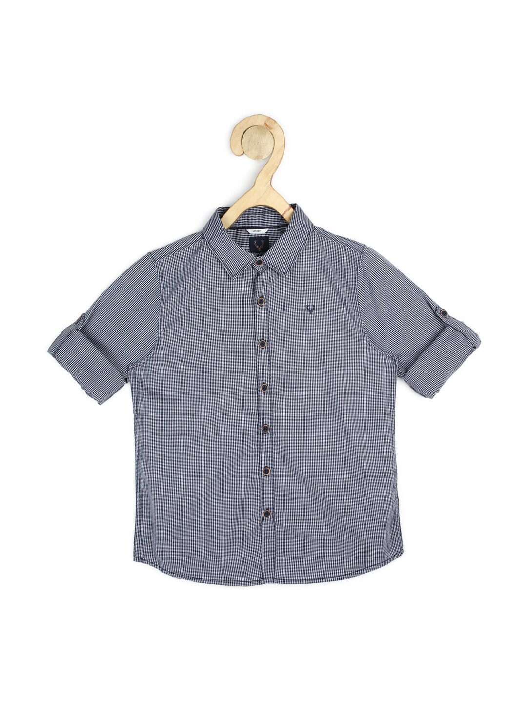 

Allen Solly Junior Boys Grey Slim Fit Printed Casual Shirt