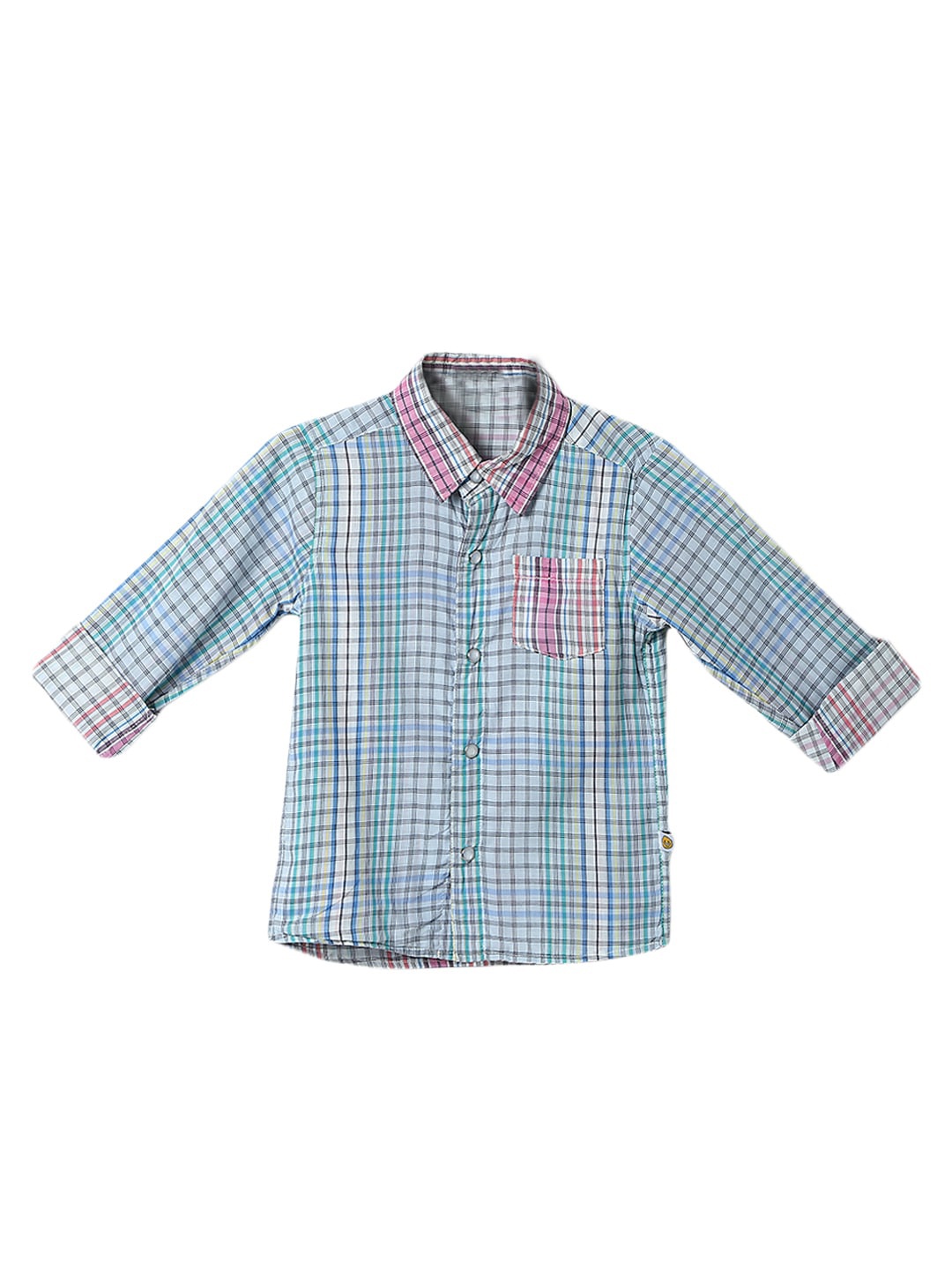 

Nauti Nati Boys Blue Classic Checked Casual Shirt