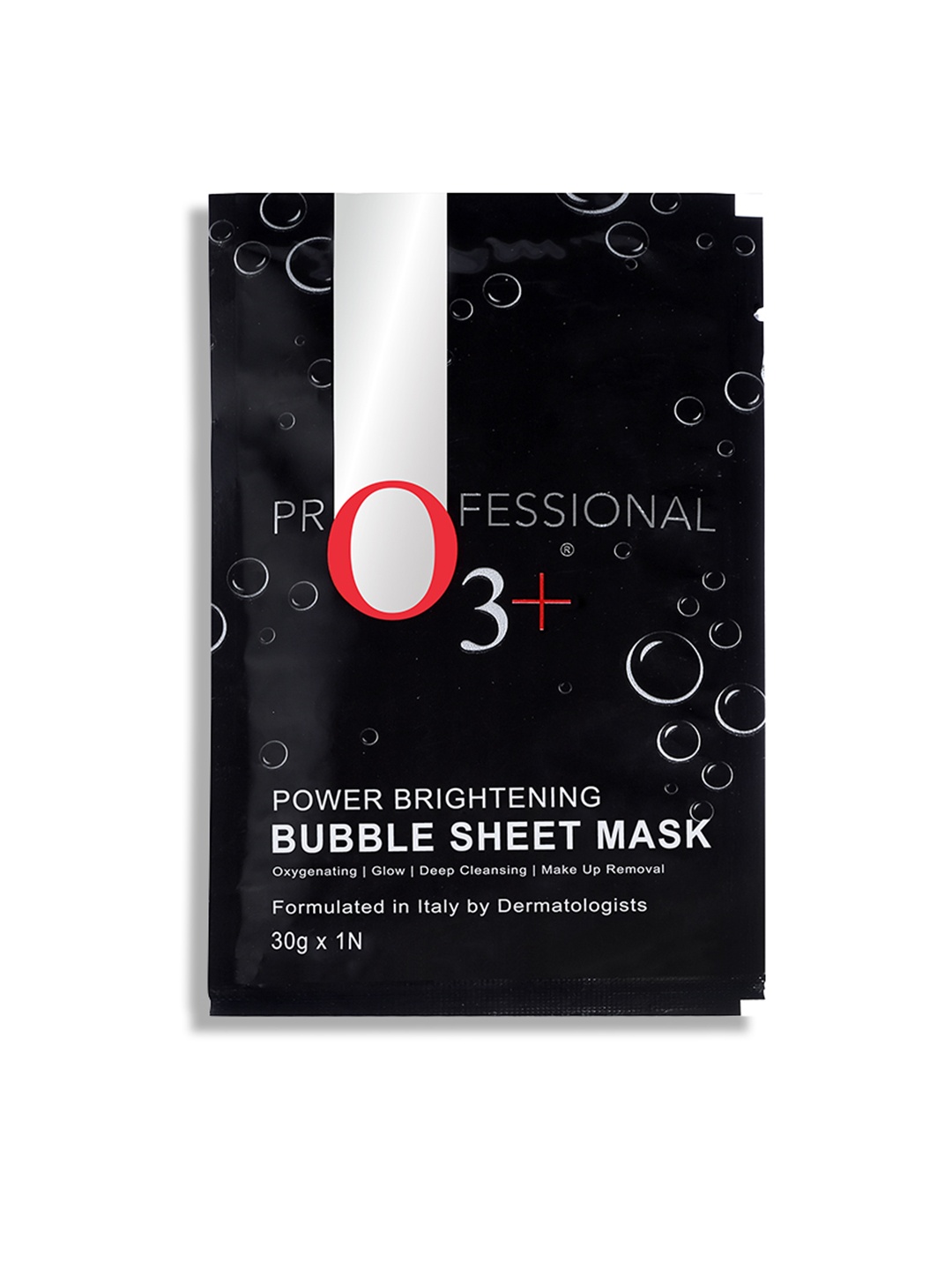 

O3 Professional Power Brightening Bubble Sheet Mask 30 gm, Black