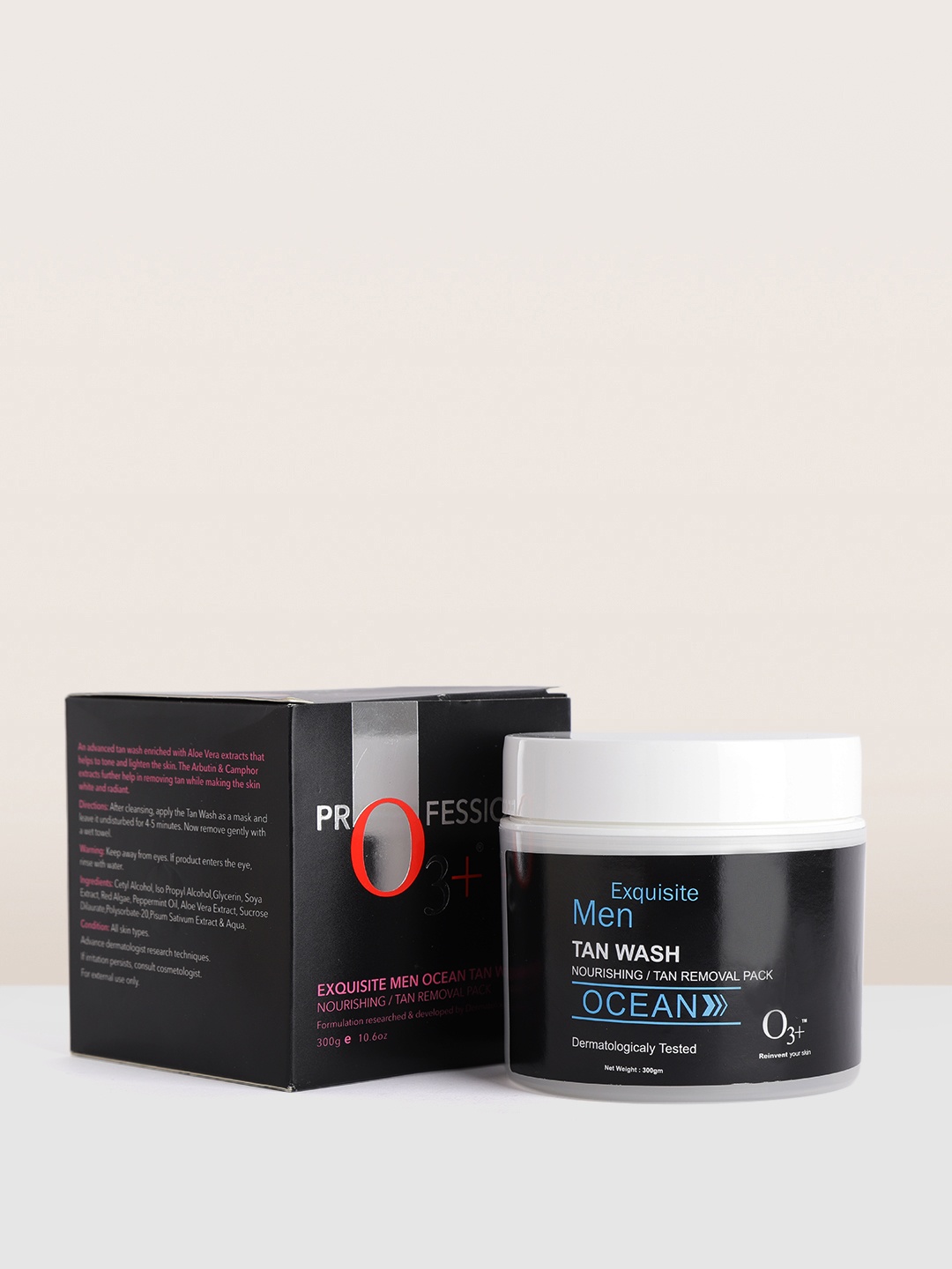 

O3 Professional Men Exquisite Ocean Tan Wash Cleanser Mask 300 g, Black