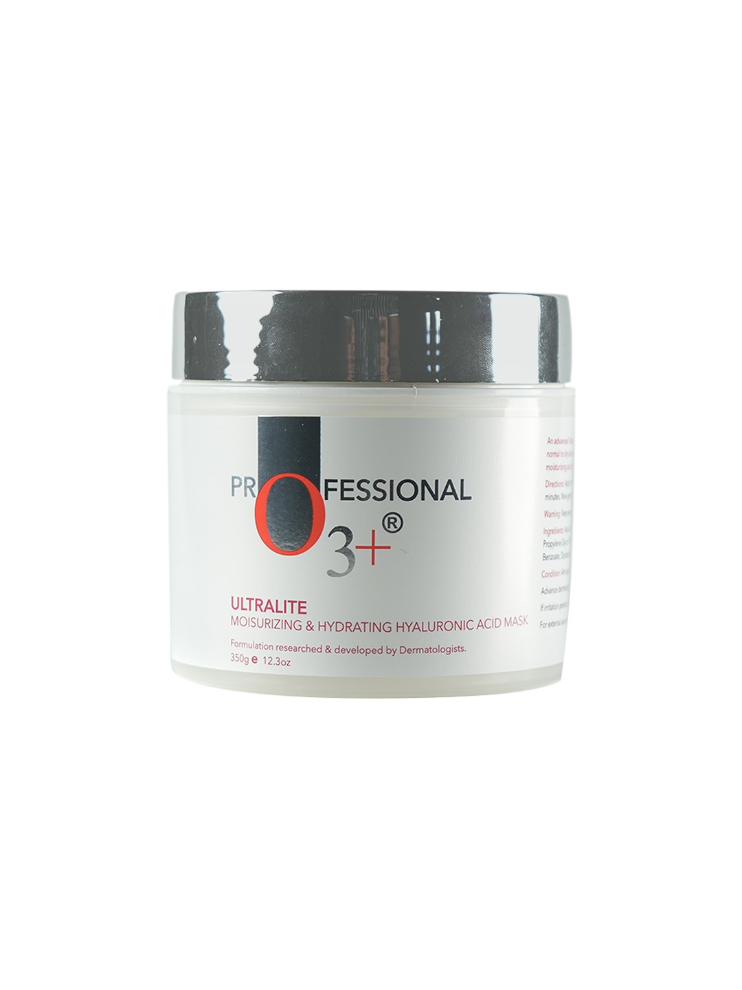 

O3+ Ultra Lite Moisturising & Hydrating Hyaluronic Acid Mask - 350g, White