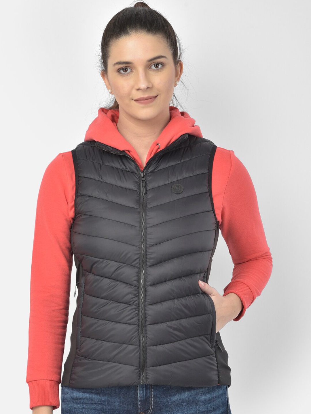 

Woodland Women Black Water Resistant Puffer Jacket