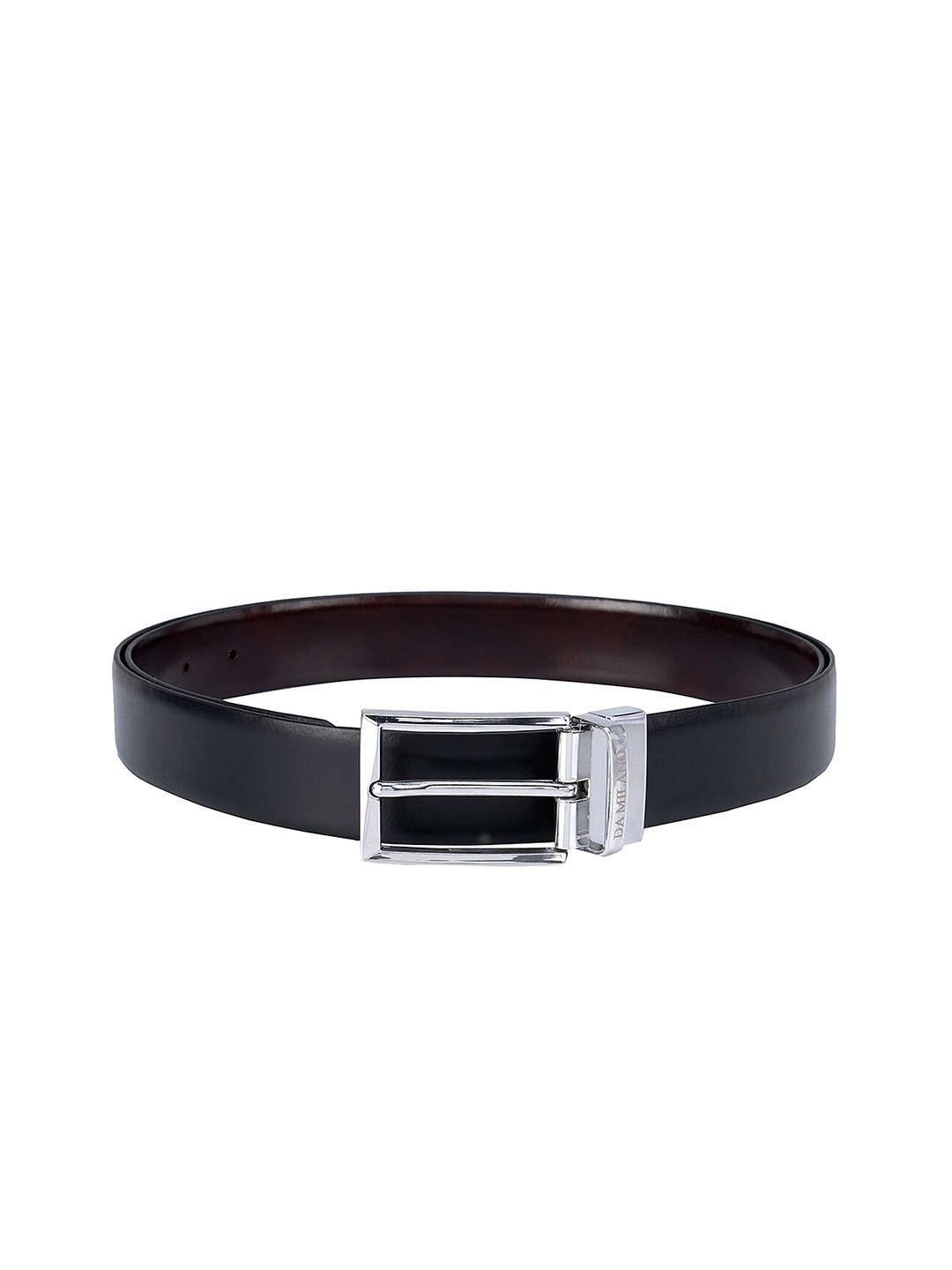 

Da Milano Men Black Textured Belt