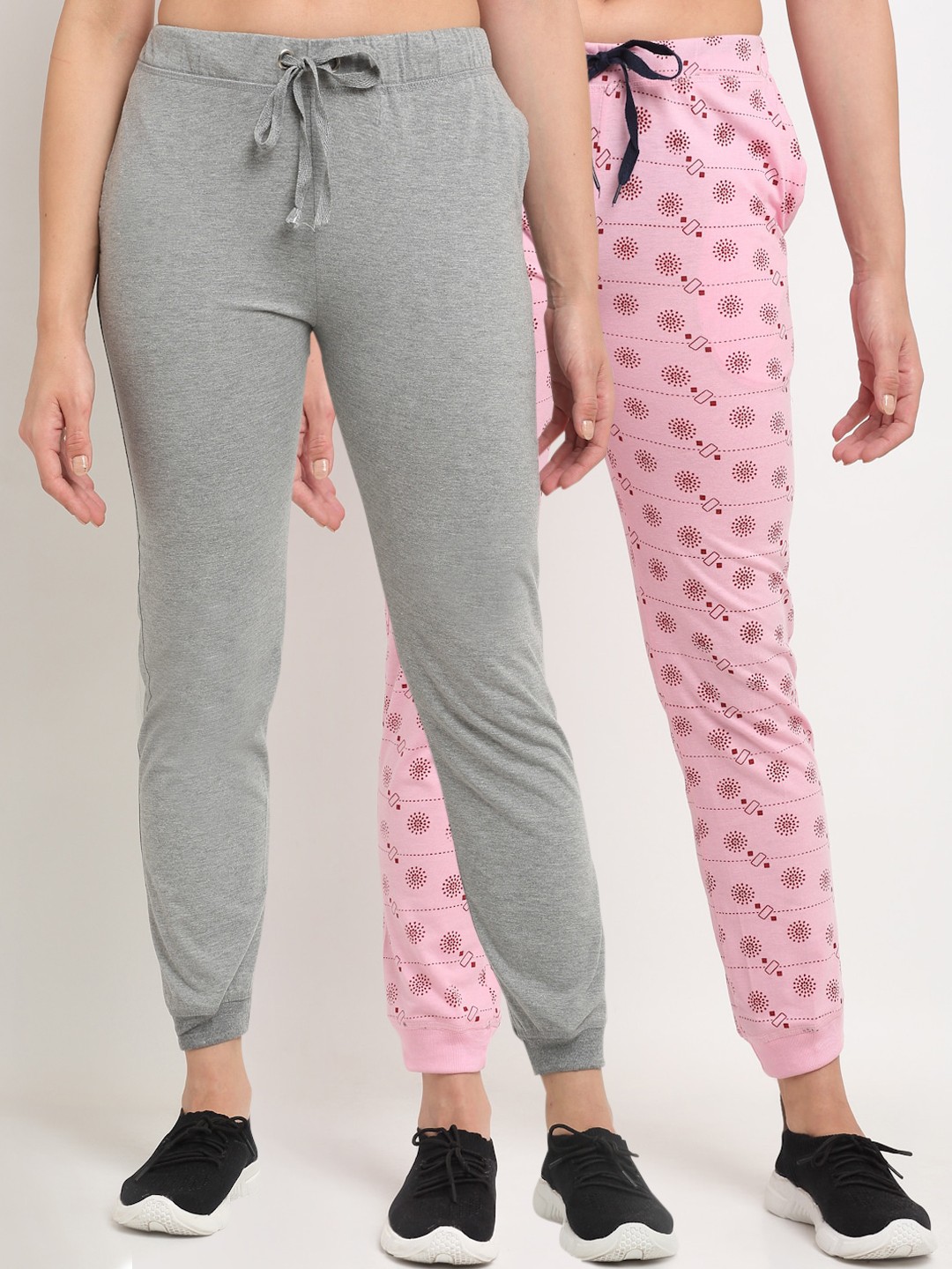 

VIMAL JONNEY Women Pack Of 2 Joggers, Grey