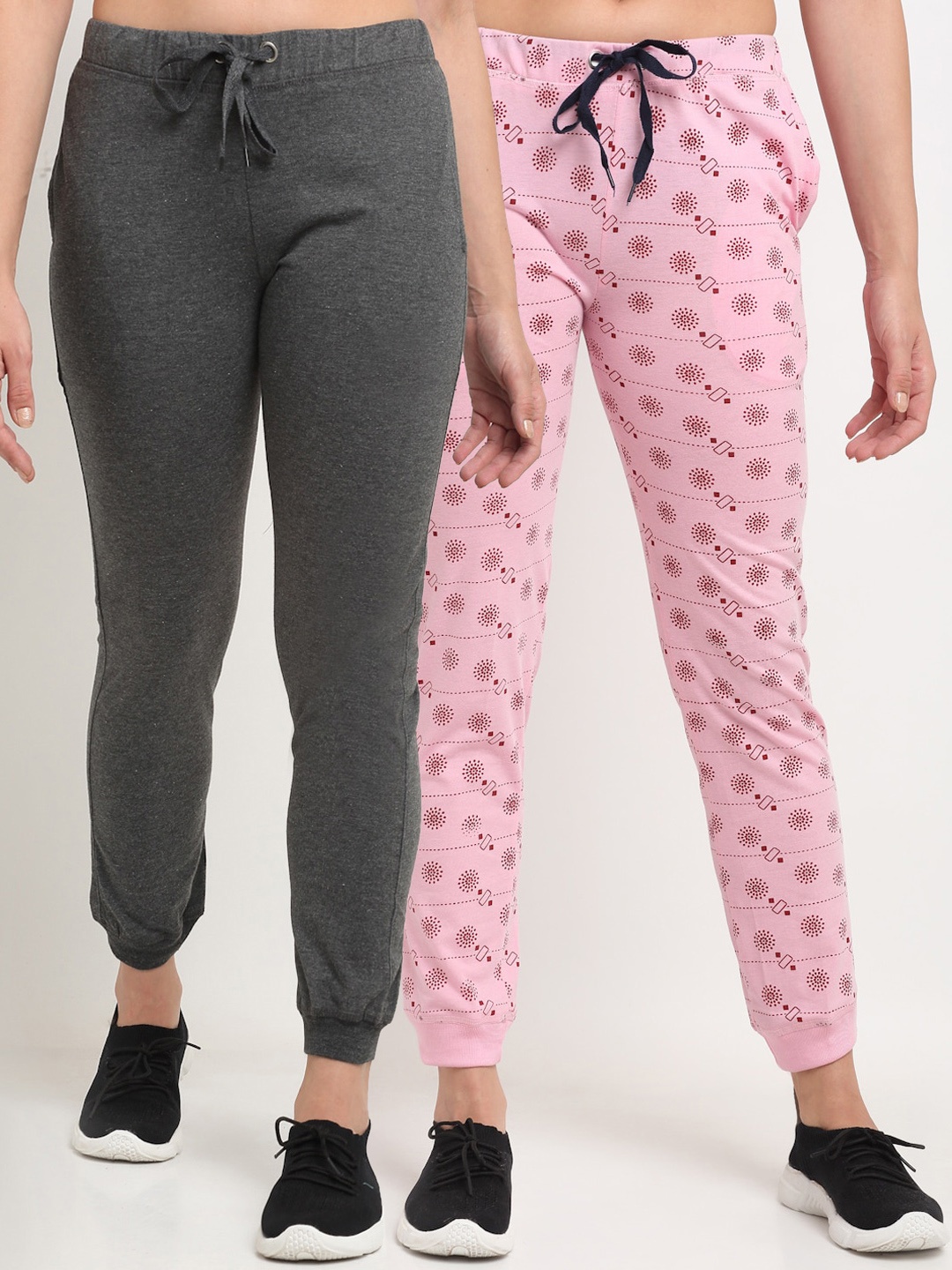 

VIMAL JONNEY Women Pack Of 2 Joggers, Grey