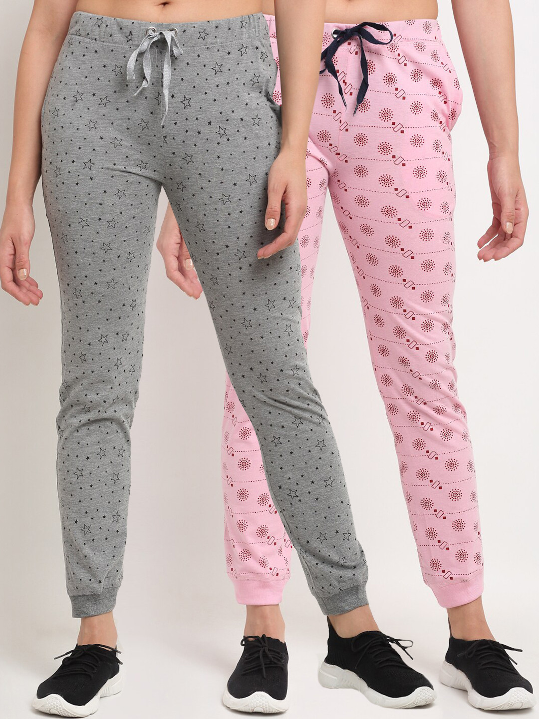 

VIMAL JONNEY Women Pack Of 2 Joggers, Grey