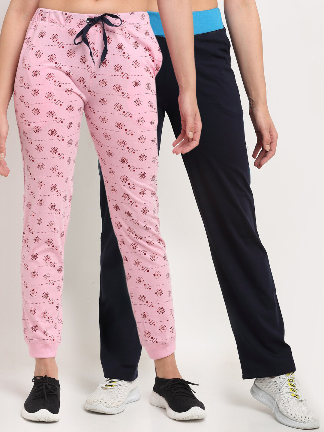 

VIMAL JONNEY Women Pack Of 2 Track Pants, Navy blue