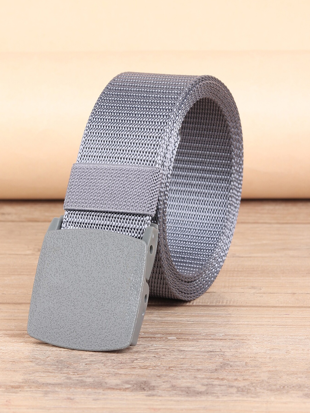 

ZORO Men Grey Canvas Belt