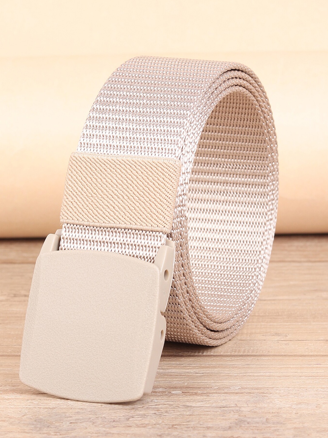 

ZORO Men Beige Canvas Belt