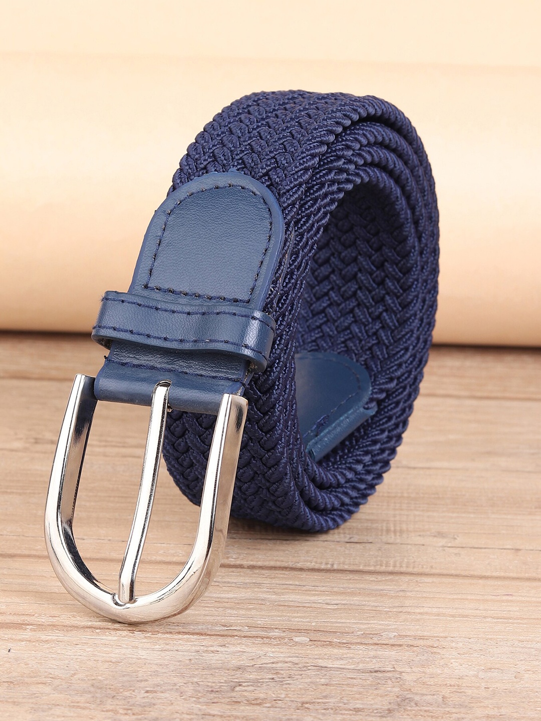 

ZORO Men Blue Braided Belt