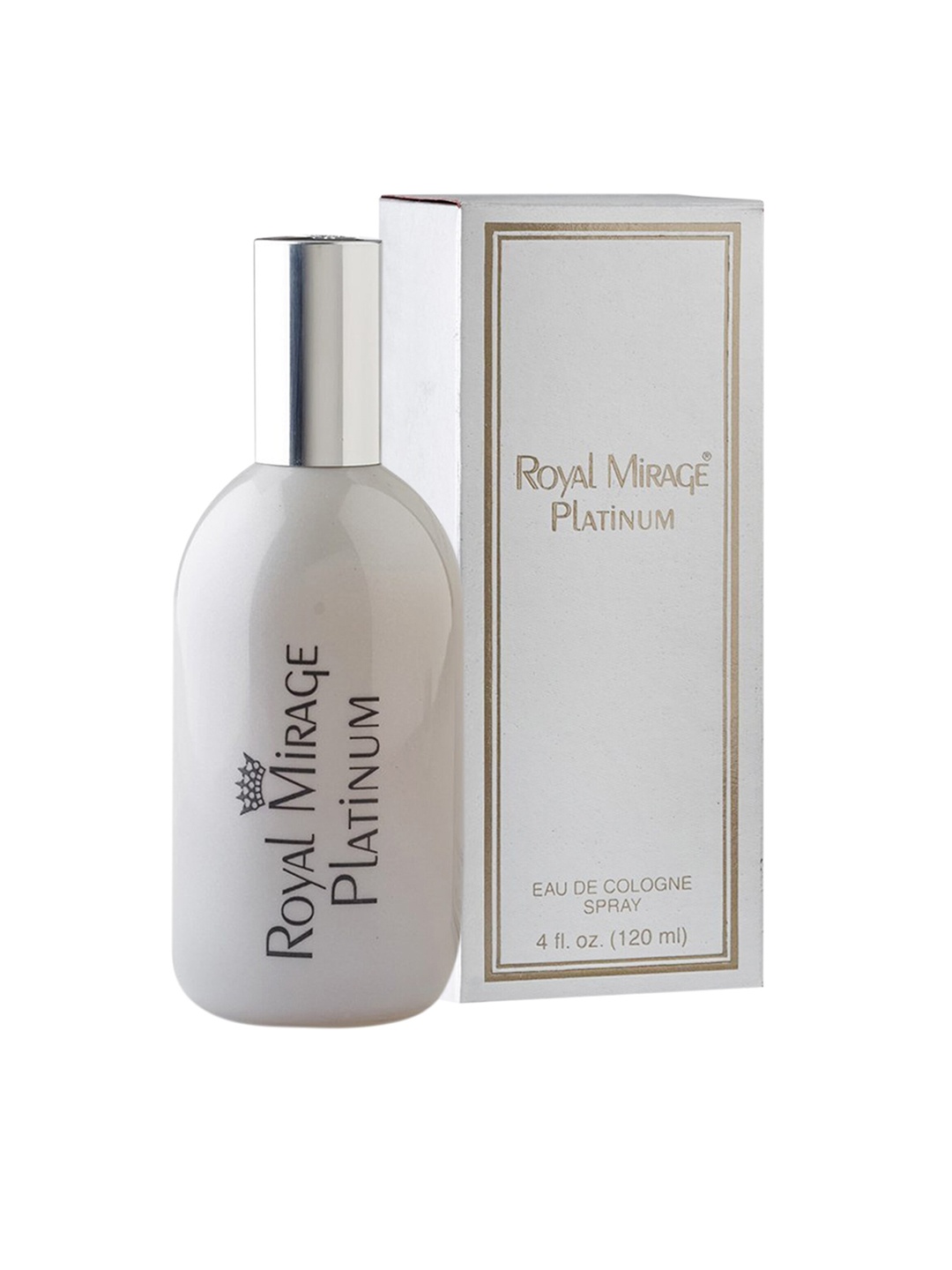 

Royal Mirage Platinum Long Lasting Eau De Cologne Spray 120 ml, Grey