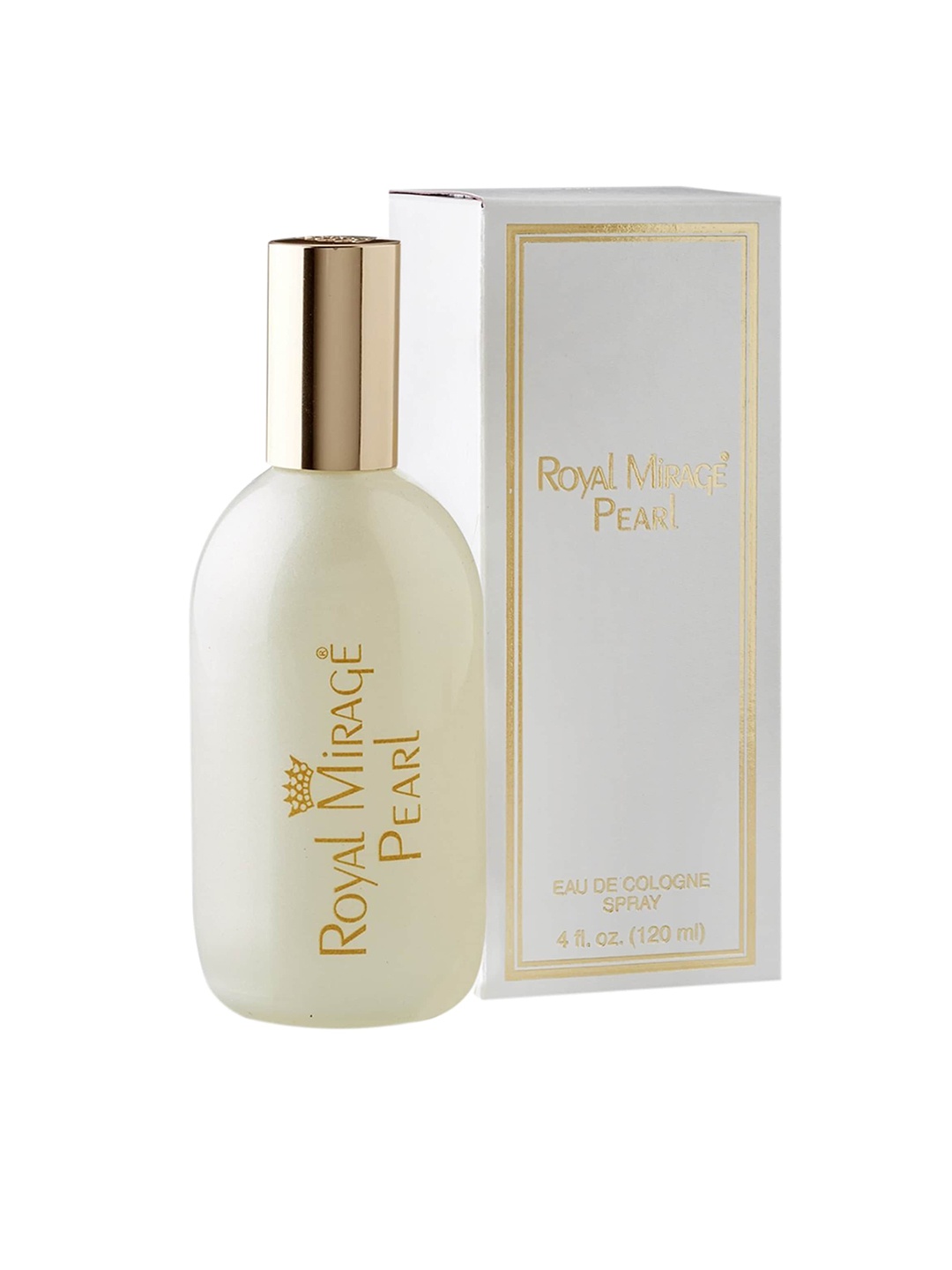 

Royal Mirage Pearl Long Lasting Eau De Cologne Spray 120 ml, Cream