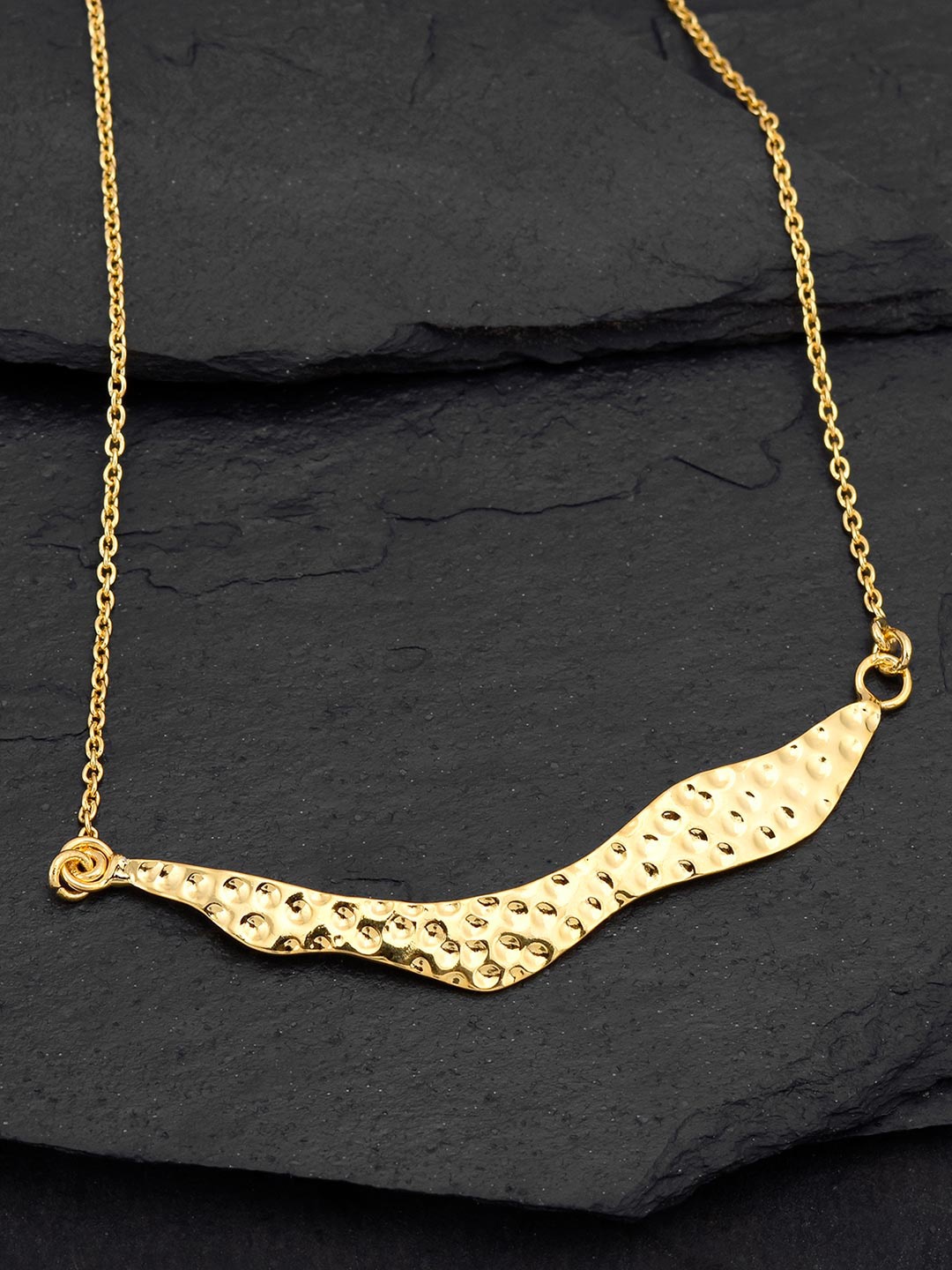 

Tistabene Women Gold-Toned & Plated Textured Designer Pendant