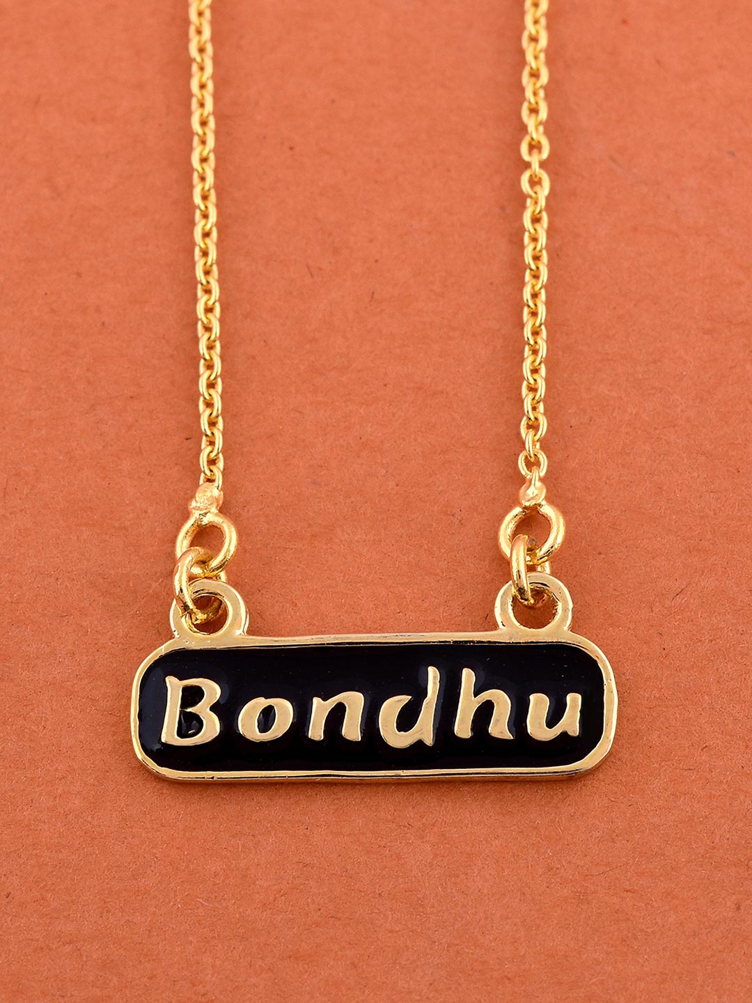 

Tistabene Gold-Plated Black Pendant