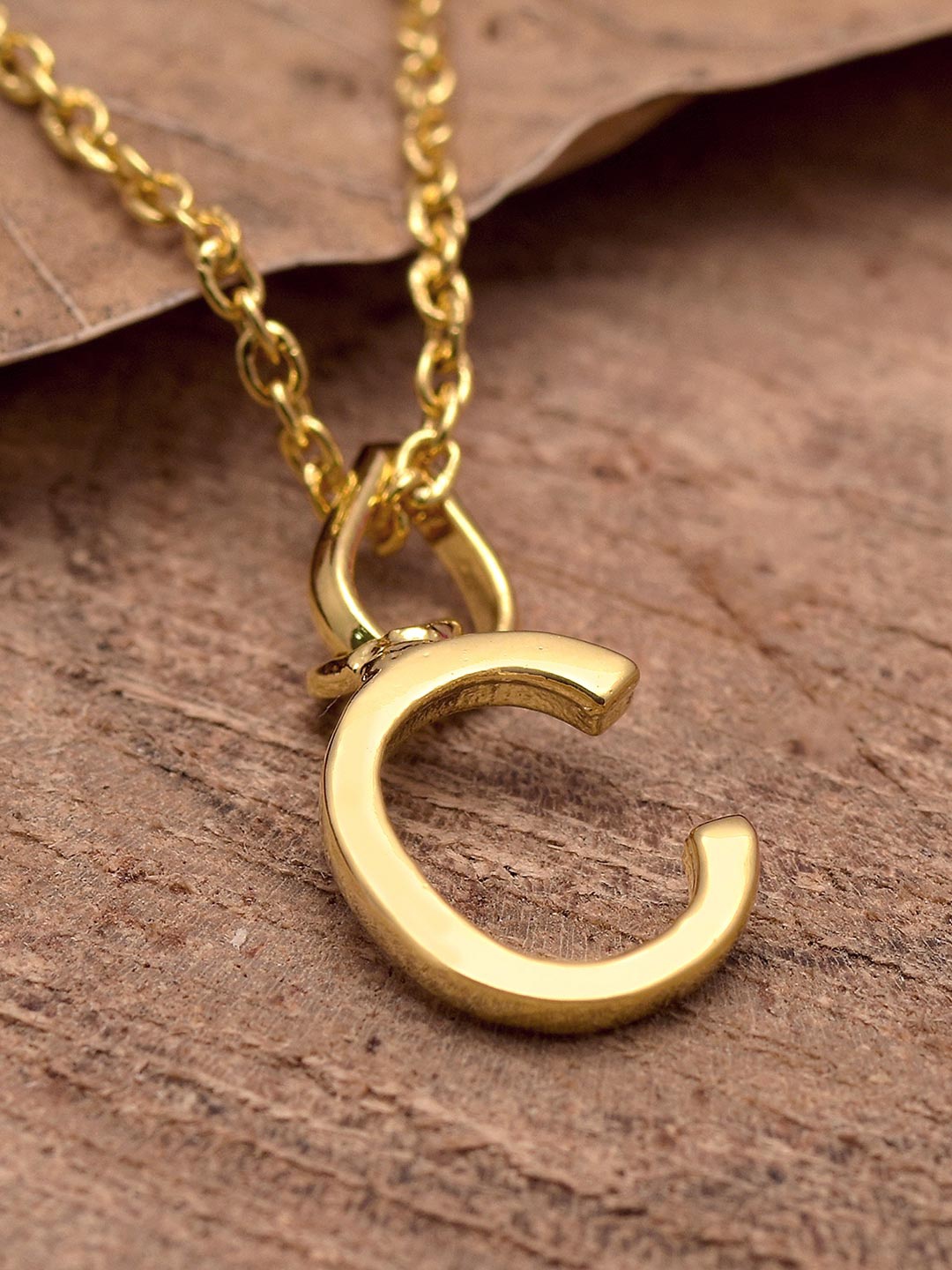 

Tistabene 18K Gold Plated C Pendant