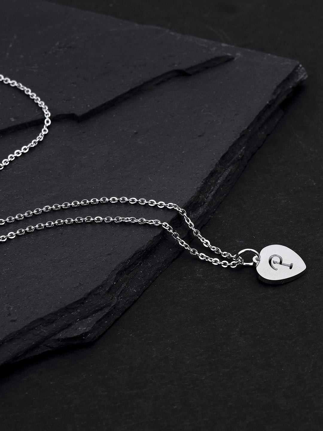

Tistabene Women White Rhodium-Plated P Pendant