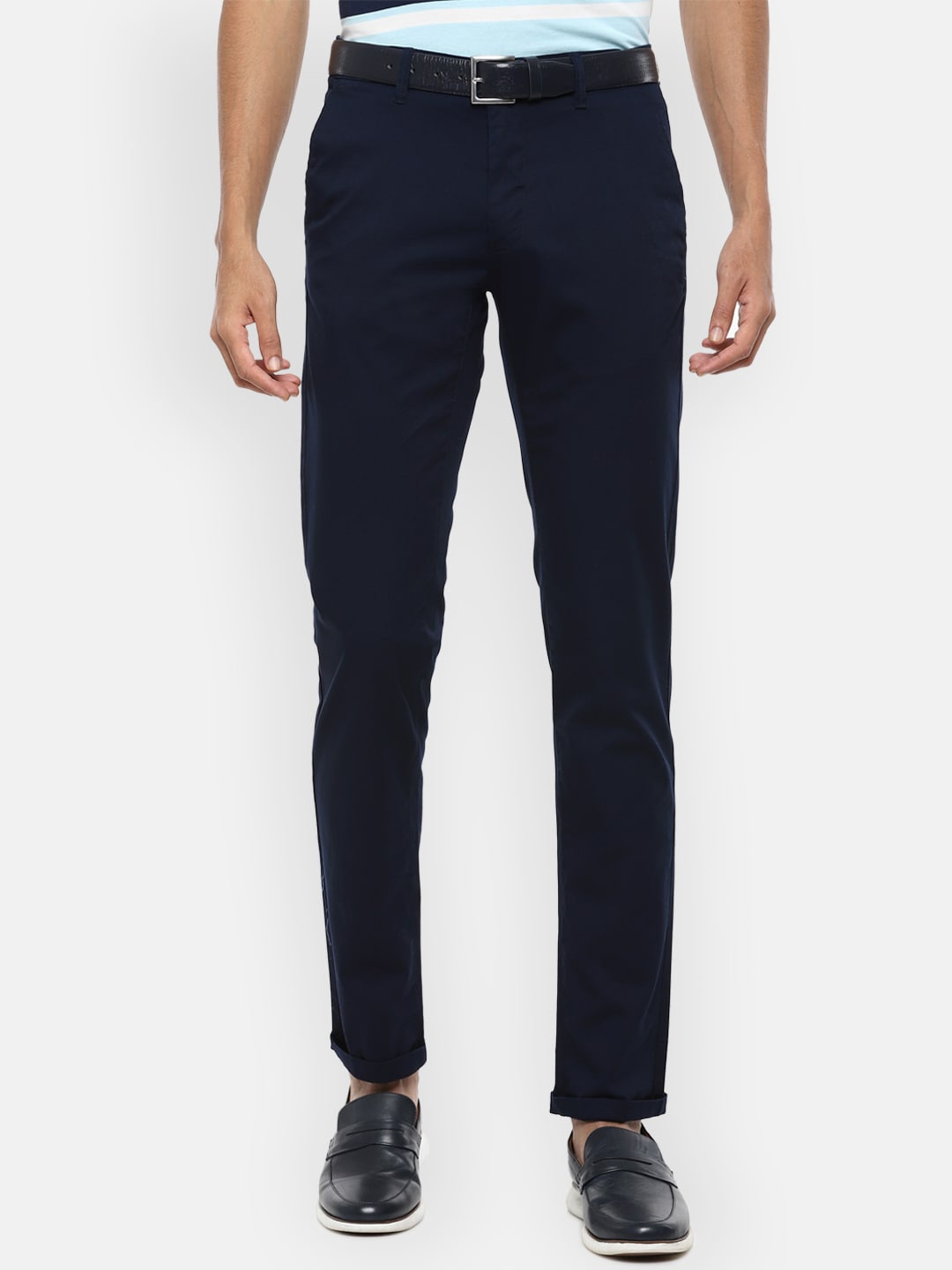 

Van Heusen Sport Men Navy Blue Slim Fit Trousers