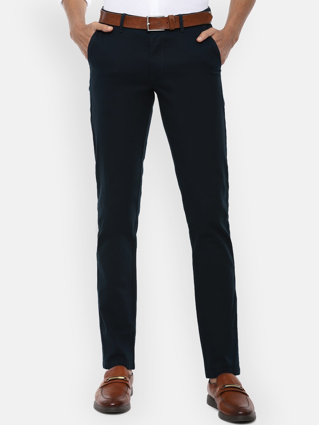 

Van Heusen Sport Men Navy Blue Slim Fit Trousers