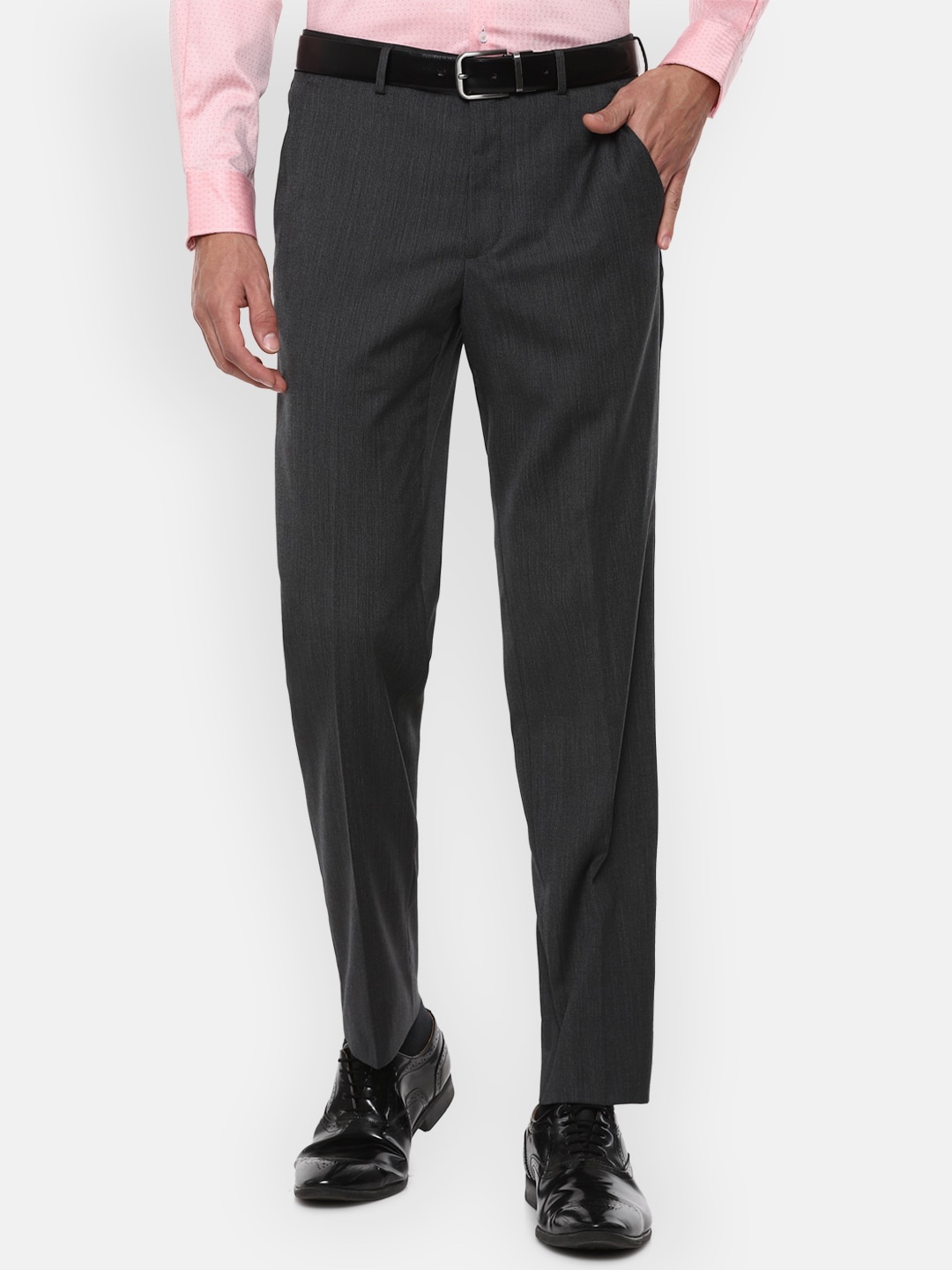 

Van Heusen Men Grey Trousers