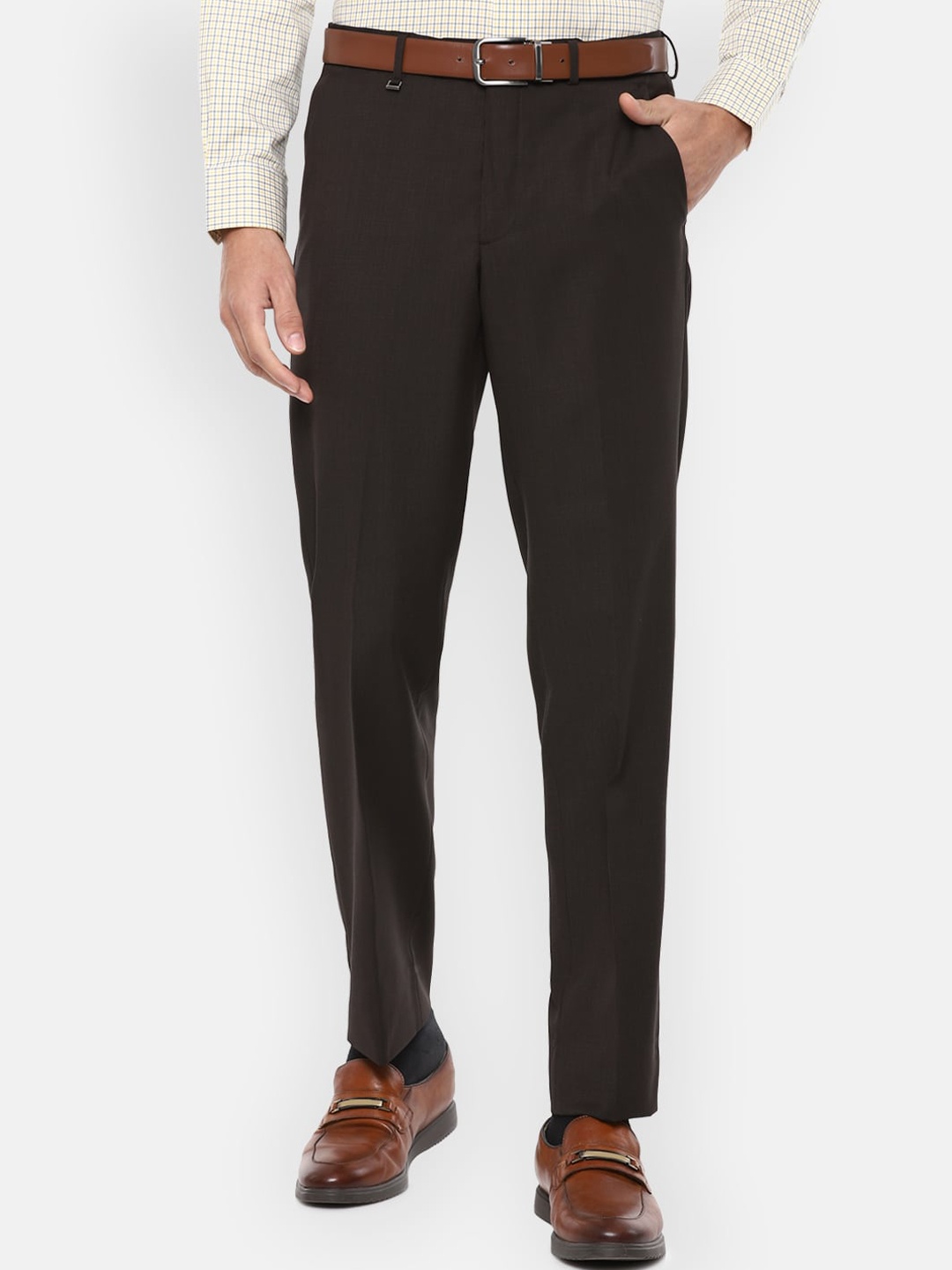 

Van Heusen Men Brown Trousers