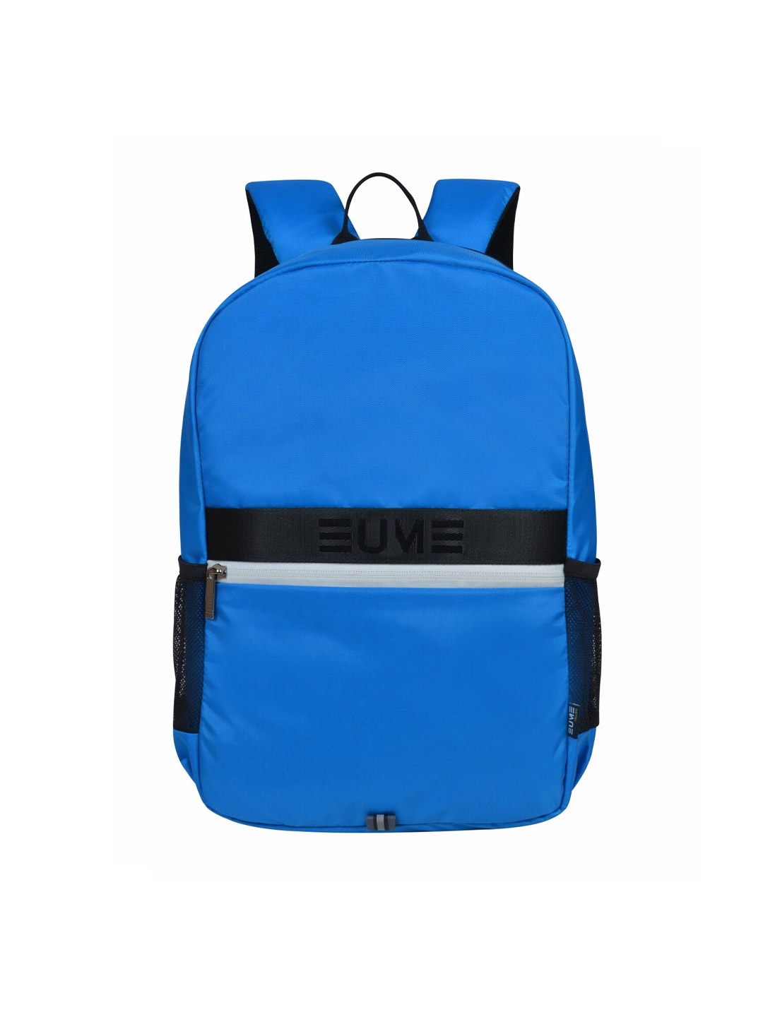 

EUME Unisex Blue & Black Colourblocked Backpack